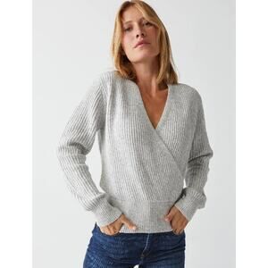 Michael Stars Laurel Surplice Sweater Long Sleeve Mini Sequins Women's XL Petite